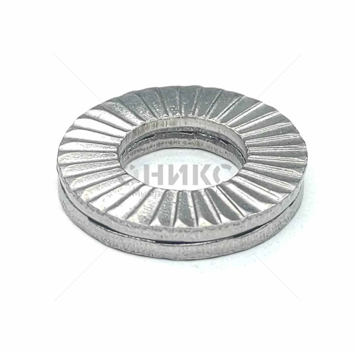 Heico-Lock шайба стопорно-клиновая широкая нержавеющая сталь A4 М10 Ø10.7x21x2.6 - Оникс